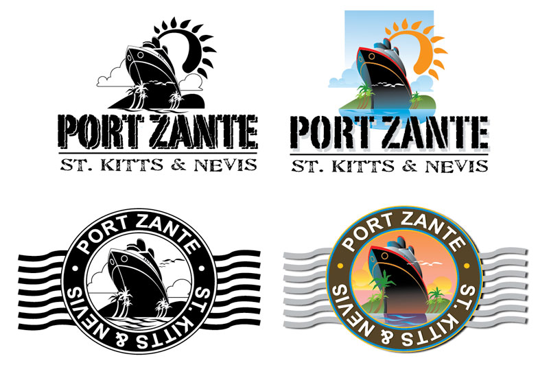 Port Zante Logo Options